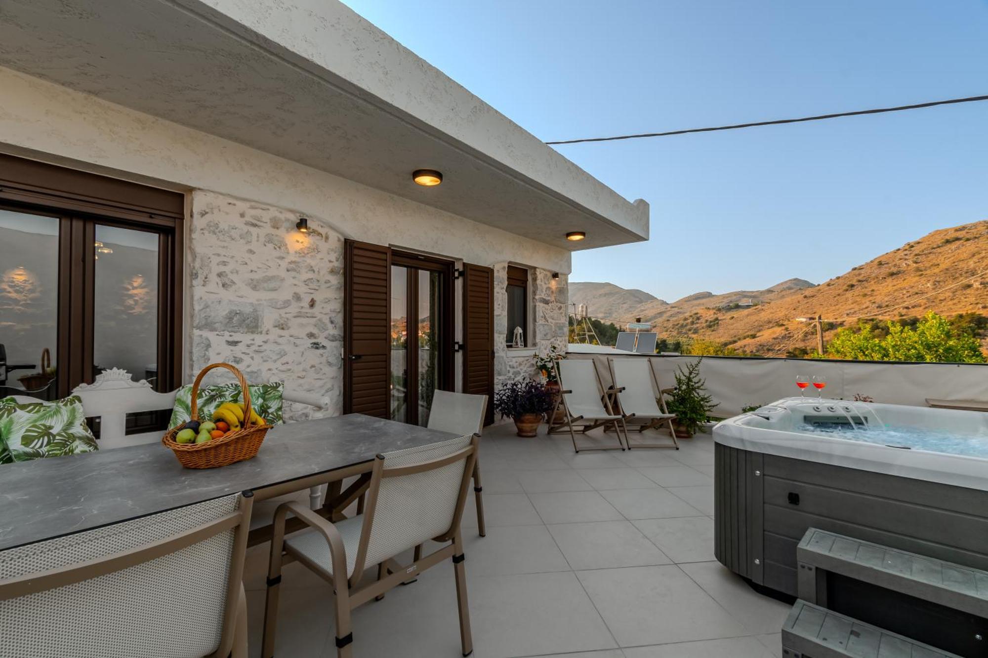 Willa Casa Kastella, Private Jacuzzi & Bbq Facilities! Angouselianá Zewnętrze zdjęcie